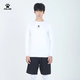 KELME Sports Tights Men's Autumn Long-Sleeved Bottoming Shirt Breathable Basketball Football Stretch Fitness Wear White L