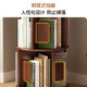 LUOSEN pure solid wood rotating bookshelf floor-standing storage rack modern simple storage rack 360 degree simple storage rack 5-layer walnut