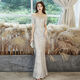 Evening dress for women 2022 new high-end temperament slim aura queen evening dress 2022 banquet annual meeting stage show temperament elegant slim and slim high-end light luxury fish tail skirt silver M