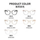 Molsion Mosen Glass Myopia Retro Cat Eyes and Women Gerges haut de gamme Séances de verres à prendre des photos Internet célébrités anti-bleu MJ6173 B93 Rose Gold Transparent Single