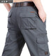 Jeep Jeep Frühling und Sommer neue Arbeit Hosen Freizeithosen Herrenhosen Elastizität Lose Großgröße Casual Multi-Pack Hosen Lange Hosen B9923 Grau Größe 34 Größe 2ft 6 Taillenkreis