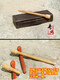 Fenghai famous clapper percussion instrument rosewood solid wood opera alto clapper Shen Guibao log Peking opera north and south clapper 1 hard miscellaneous wood alto clapper (with wooden drum stick)