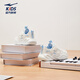 Hongxingerke (ERKE) children's shoes, boys and girls casual shoes, children's small and small children's cushioning light sports shoes, microcrystalline white/light oxygen blue 35