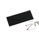 Time Scissors New Sunglasses Folding Glasses Case Portable Sunglasses Case Wood Grain Retro Men's and Women's Triangle Glasses Case Black