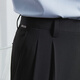 Sieben Marken -Männer -Businesshosen 2025 Frühlings- und Sommer Neue Doppelverzerrung gerade schlanker Anzug Long Hosen [leicht zu erledigen] 1050 Black 32