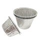 Backabosible runde Blechfolie Tasse Pudding Tasse Reiskuchen gedämpfter Ei -Kuchen Barbecue Schüssel Eiertorte Haushaltsform 2511 (210 ml) Stücke