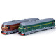 Zhongmai weifuxing modèle de chemin de fer à grande vitesse ensemble émeu simulé green alliage toys's toys garçons d'anniversaire cadeau rétro locomotive verte ventre