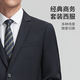 Goldlion suit men's machine washable wool new business formal wear groom's wedding suit suit jacket navy blue-95 31 trousers
