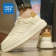 Jeanswest Schuhe Herrenschuhe Frühling und Sommer trendy Brettschuhe Herren dicker alleinerheigere Höhe von Freizeitschuhen Herren vielseitige weiße Schuhe weiße Khaki 41