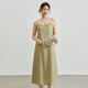 Xianli montre un nouveau costume chinois de grande taille de grande taille de tempérament jacquard haut de gamme miness deux pièces gras mm costume d'été nouveau 050 jaune [robe qj1345] 2xl