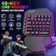 Thunder Wolf Twolf Thunder Wolf T19 Ein-Hand-Spiel Keyboard Mechanische Hände linke Tastatur Mobile Thron essen Hühner grenzüberschreitend T19 Einhand-Tastatur