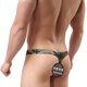 Long Night Sexy Men's Sexy Camouflage Thong Low Waist Underwear U Protruding Bag T Pants SM Abnormal Couple Sexual Teasing M66-73CM