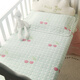 Baby mattress mattress baby pure cotton six-layer gauze sheet spring, summer, autumn and winter breathable machine washable kindergarten four seasons six-layer gauze Mickey blue 80*130cm-free pillow cover