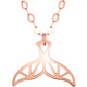 Saturday Fuhong 18K gold necklace female mermaid color gold necklace birthday gift KI064973 about 40+2cm