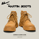 Huili Martin Boots Herren Frühling Britisch-Stil High-Top-Arbeitsstiefel Männer lässig Retro Fashion Height-verstärkt Männerschuhe gelb 40