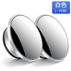 Miroir de réduction de la voiture de Lingmo Small Round Mirror Adsorption Grand champ de vue Assisté Artefact Artefact Car Miroir à mort Miroir Boucoir Mis à niveau avec adsorption-White [Raccord]