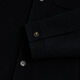 Scofield [wool] Men's 24-year winter new lapel neat and simple short wool jacket Black L (175)