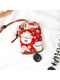 Nanbowan Pull-out Key Bag Fabric Damen Storage Bag Internet Celebrity Card Bag Zwei-in-ein-kleines einfaches Schlüsselset Mini Deep Khaki Dunkelrote, verheißungsvolle Cloud