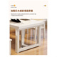 Yaqu full solid wood Zhuozi living room large long desk home dining table integrated workbench widened large board study desk writing desk C9902 ivory white single table 140x80x75cm [desktop 65mm]