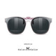 Helen Keller Sonnenbrille Clip-on Herren polarisiert Modetrend Sonnenbrille Hängebrille Clip-on für Damen Autofahren hochklappbar HP829 Dunkelgrau Schwarz