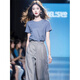 Oudihui (Oudihui) 2025 this year's popular casual pants women's summer match with a whole set of clothes, light-maturity wide-leg pants two-piece suit Blue suit M