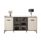 Reti Langzhi Youth 2023 new living room storage cabinet sideboard wall-mounted light luxury style all-in-one wine cabinet tea cabinet storage cabinet black metal + rock plate + 0.84 meter long sideboard does not include installation