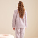 Fenten Couple Pajamas Autumn and Winter Double-sided Puff Velvet Thickened Warm Women's Home Clothes Set