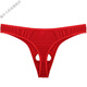 Männer sexy Unterwäsche von Männern, glatte und eisige Seide Perspektive Vordere Loch hohl Tanga-Unterwäsche, sexy Unterwäsche, T-Pants, Sex, dunkelblau, gleichmäßige Größe