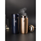 Tout le temps yafu yatai thermos tasse pour hommes et femmes grandes capacités pour enfants tasse d'eau 304 en acier inoxydable étudiant portable mignon léger luxe gris gris 2694/350 ml + tasse pinceau