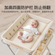 Yeehoo Windel Tisch Neugeborenen Babypflege Tisch Baby Wechselmassage Feeling Baby Nehmen Sie ein Baby Bettwäsche faltbarer mobiler Krippe [Stable und solide Ausgabe] Reis Weiß