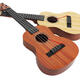 
ZKHE Children can play ukulele for beginners toys guitar early education music gift mini entry small 38 cm can play ukulele coffee color