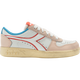DIADORA DIADONA FEMMES DES CLASSES Classic Basketball Chaussures Stone Lavage vieilles baskets Rétro Chaussures Casual Chores Magic Blanc / Rose rose / C9866 37