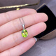 Fat Donglai's same style peridot pendant sterling silver plated 18lKl gold l support female raw stone crystal jewelry colored jewelry peridot