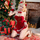 Shantoulin Village Christmas and New Year Battle Jacket Uniform Set Free from taking off the bed Shame Sexy Pajamas Couple Exciting Cherry Red Pure Sexy Hip Skirt 6198 Sling Skirt + All size Privacy confidentiality Buy 2 pieces at 20% off