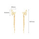 Chao Acer 18k gold earrings for women color gold earrings for girls birthday gifts to Jane EEK30008610 yellow K pair