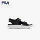 Fila Fila Children's Shoes 2024 Summer Summer Boys and Girls Children's Sandals Sandals Black/Fire Red-BF 26 Size Inner Length 16.0cm