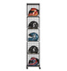 Thornton Helmet Rack Removable Display Rack Cycling Equipment Storage Rack Iron Helmet Storage Rack Black 1 Column 5 Layers/With Pulleys 30*30*30