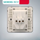 Siemens SIEMENS switch socket panel Lingyun Riyao Gold Champagne Gold Five-holes with 86-type wall porous concealed package Lingyunjin One-open single control five-holes with switch new national standard