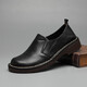 Camel occidental (Vancamel) Chaussures martin à bout large respirant chaussures de travail chaussures rond Courette recouverte de la tête de vache de vache large tête grande peau chaussures grandes taille pour hommes chaussures texturées monocylonneux jaune-brun (ensemble) 41
