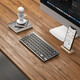 
B.O.W Hangshi HD098C dual-mode wireless Bluetooth charging keyboard mobile phone tablet iPad computer Apple Xiaomi Huawei office universal ultra-thin silent keyboard gray black