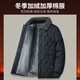 Lomon Cotton Juper Men's Winter Hoat Хлопковая куртка среднего возраста и пожилые мужчины плюс бархатная хлопчатобумажная куртка осень и зимний теплый верхний темно-синий 2xl [125-145Jin [Jin равняется 0,5 кг]]]