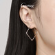 GsunG platinum pt950 women's earrings earrings platinum fashion plain gold large hoop earrings square round heart-shaped earrings priced by gram, please contact customer service before bidding for gold price