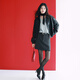 Eifli (eifini) Eifli retro style loose temperament leather jacket short jacket for women new versatile fashionable jacket for women black S
