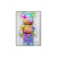Mo Xiaoxie Sesame Street kaws doll porch decoration painting simple cartoon hanging painting internet celebrity violent bear tide brand living room wall mural Mo Xiaoxie 139560*80cm cloth pattern film single painting black border