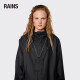 Rains Card Badge三卡槽带挂绳时尚经典卡夹挂脖工作证夹工作牌/16780 黑色 均码