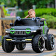 Fanku (FKU) tank 300 children's electric vehicle double off-road vehicle boy and girl baby remote control sitting on the baby stroller birthday children's gifts big-size white 12A battery + soft seat - hard wheel