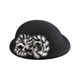 EE Autumn and Winter Fashionable British Wool Top Hat Korean Style Trendy Woolen Hat Retro Versatile Winter Hat Women 5049 Black Adjustable