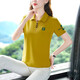 Yuman High-End-Baumwoll-Kurzärärmel-T-Shirt für Frauen 2025 Sommer New Sports Damen T-Shirt Polo Shirt COREAN CLASSION RUNK 880 Pink 3xl 130-140jin [Jin ist gleich 0,5 kg]