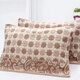 Porphyry old Shanghai pillow cover, old-fashioned pillow cover, thickened and enlarged, a pair, soft cartoon, non-fading, cross flower brown color, one price 50*73cm Porphyry old Shanghai pillow cover, old-fashioned pillow cover, thickened and enlarged, a pair, soft cartoon, non-fading, cross flower brown color, one price 50*73cm