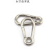 
Shantou Lincun iron chain connection buckle 304 stainless steel spring buckle hoist rope buckle rock climbing mountaineering elastic buckle chain connection buckle 12140 (2 prices)